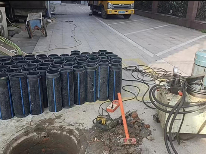 凤县PE置换管厂家 DN315置换管 非开挖管短管置换